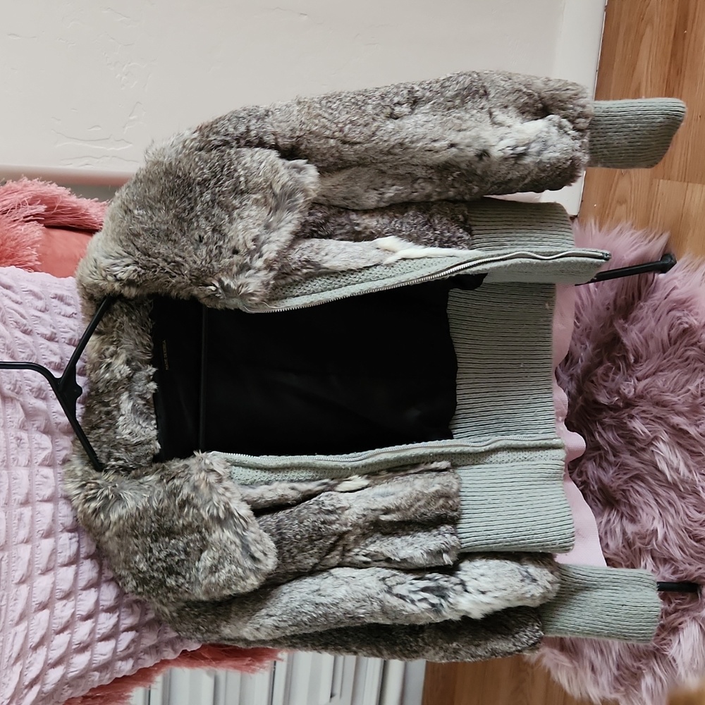Vintage rabbit coat